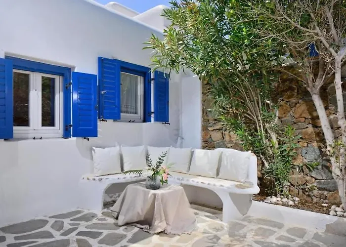 וילה Panormos Beach Escape Dreamy Coastal Retreat *