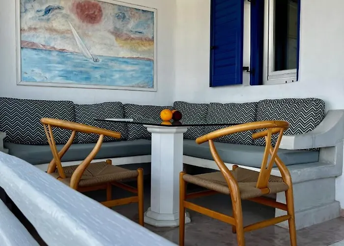 וילה Panormos Beach Escape Dreamy Coastal Retreat *