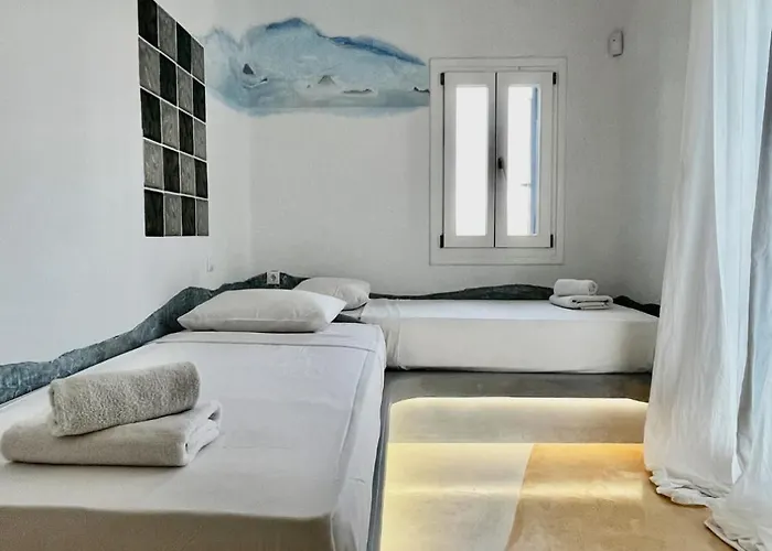 וילה Panormos Beach Escape Dreamy Coastal Retreat *